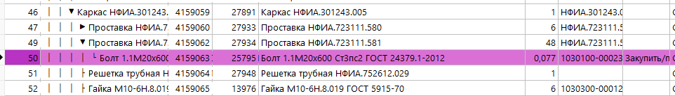 Запуск заменного артикула в работу